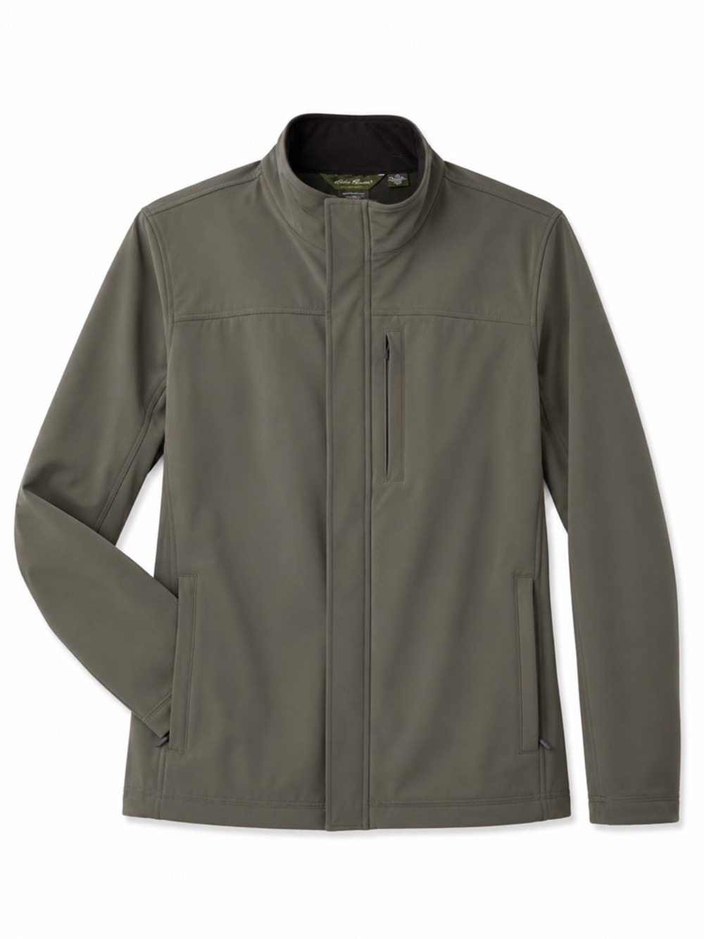 Eddie Bauer Jacket Weather Resistant Fleece Lined Olive Green Men's Medium - Picture 3 of 5